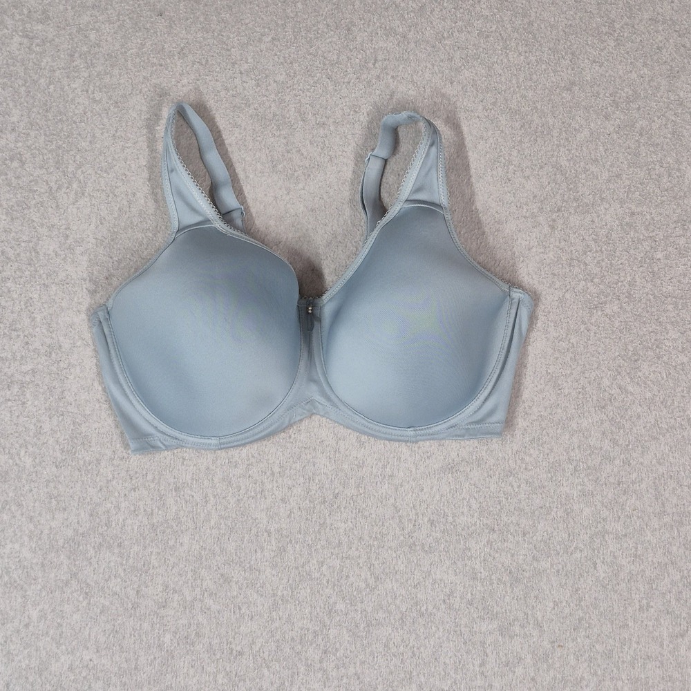 Wacoal Women Bra 38DDD Blue T Shirt Underwired Strap Adjustable